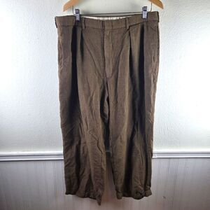 Men's Vintage Polo Ralph Lauren Wool Blend Houndstooth Brown Pants